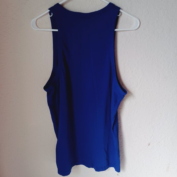 Gstar RAW blue tank top with red, white and blue, stars and stripes design in le - Picture 2 of 7